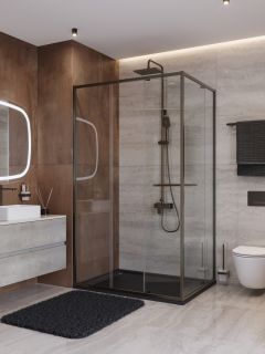 Душевой уголок CEZARES LUX-AH-FS-11-110/90-C-GM